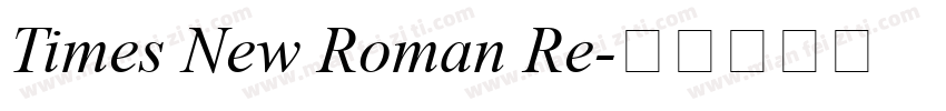Times New Roman Re字体转换